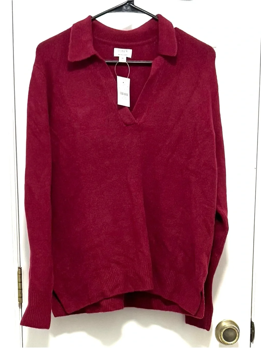 NWT J. Crew Extra Soft Wool Polo Sweater M